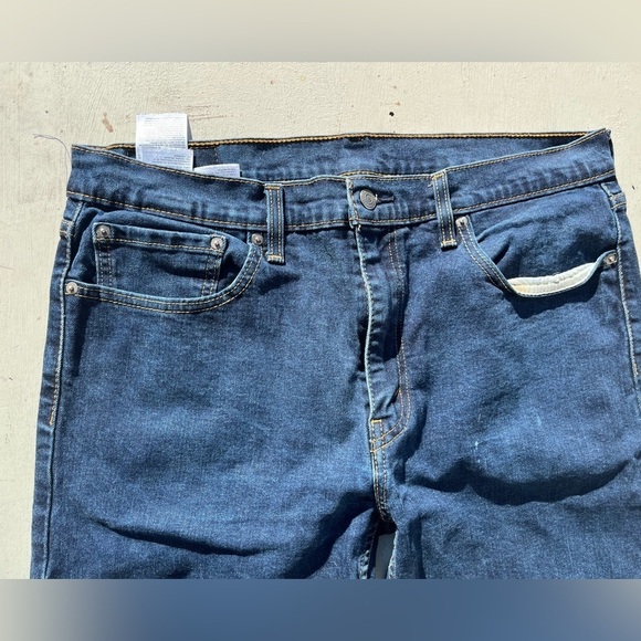 Men’s Levi’s 502 Jeans Blue Straight Leg 36x32 Icon Denim Athletic Stretch Slim - Picture 5 of 13